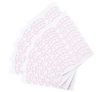 Paper Eyelash Practice Sheets Pink Lash Mapping 10 Sheets