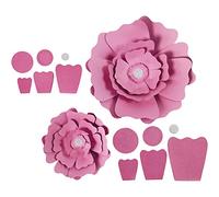 Paper Flowers, rose, D: 15+25 cm, 230 g, 2pcs