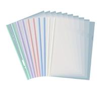Paper Folder 20 Pcs Heavy Duty Waterproof Document Folder A4 Transparent Covers Slide Binders Paper Binder Clips Loose Leaf Filing