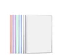 Paper Folder 30pcs A4 Thickened Pull Ring Clip Wholesale Colorful Student Test Paper Storage Transparent Office Supplies File Folder(Navy Blue)