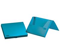 Paper Folder Paper Holder Rubbers Polypropylene din a4 Light Blue Opaque Spine 25 mm
