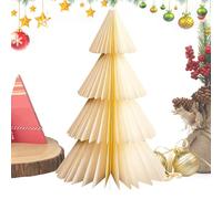 Paper Folding Christmas Tree,Vintage Accordion Decoration,3D Folding Christmas Tree Table Decoration | For On Table Home Office Party Fireplace Shelf Cupboard Dining Room Living Room Bedroom