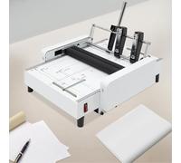 Paper Folding Machine, 2-in-1 Booklet Maker with Stapler, Low Noise, Max 11.7''x16.5'', 200-300 Books/H, Includes 1000 Staples, Ideal for Home, School, Church
