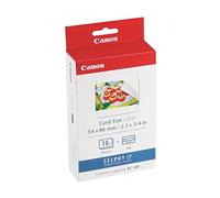 Canon KC-18IF Colour Ink + 54 x 86 mm Sticker Paper Set, 18 Sheets