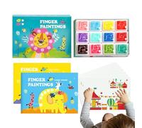 Paper for Painting with Fingers, 12 Colours Educational Craft Supplies - Children's Artistic Paper for Drawing Cards - for Home Entertainment Classroom School Travel Indoor Children and N