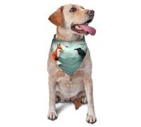 Paper Fox CrowPrint Dog Bandana Scarf Adjustable Triangle Pet Bib Cat Kerchief Washable Puppy Neckerchief for Birthday Holiday Party