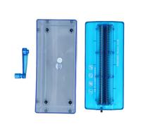 Paper Hand Shredder A4 Paper Shredder Manual Documents Shredder Multifunctional Compact Lightweight Easy to Use 1.5L Transparent Plastic Window Box for Office School Home