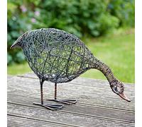 Paper High Anka the Drinking Duck Wire Garden Ornament in Brown Paper High Brown
