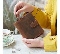 Paper High Brown Buffalo Leather Purse - Leather