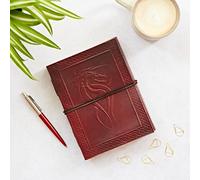 Paper High Celtic Dragon Leather Journal in Brown Paper High Brown