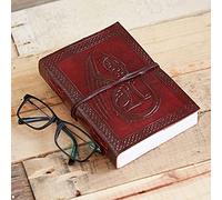 Paper High Celtic Sitting Dragon Leather Journal | 13.5cm x 18.5cm | Handmade, Fair Trade & Eco Friendly Leather Bound Notebook Alternative For Men and Women