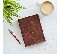 Paper High Celtic Sitting Dragon Leather Journal in Brown Paper High Brown