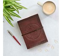 Paper High Celtic Star Leather Journal in Brown Paper High Brown