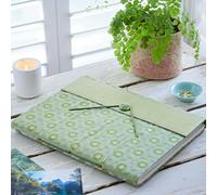 Paper High Extra Large Sari Fabric Photo Album - Green