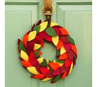 Paper High Felt Colourful Leaf Wreath Paper High Multicolor