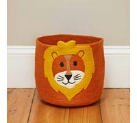 Paper High Felt Handmade Kids Lion Rug and Storage Basket - Basket