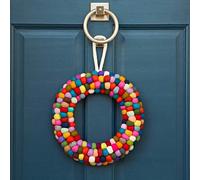 Paper High Felt Multicoloured Wreath - Felt