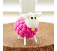 Paper High Felt Sheep Ornament - Cute Home Décor - New Home Gift - Quirky Gifting - Multicoloured, Grey and White Colour Options (Pink)