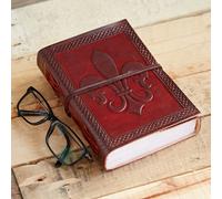 Paper High Fleur de Lis Leather Journal