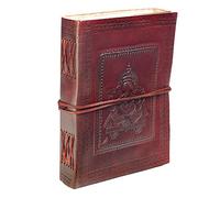 Paper High Ganesh Leather Journal | 13.5cm x 18.5cm | Handmade, Fair Trade & Eco Friendly Leather Bound Notebook Alternative For Men and Women