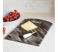 Paper High Grey Marble Rectangular Serving Board in Dark Grey Paper High Dark Grey