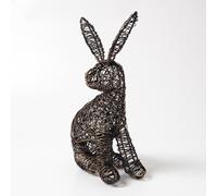 Paper High Hare Wire Garden Ornament in Bronze Paper High Bronze