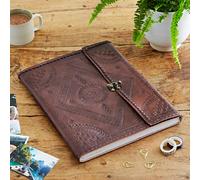 Paper High Indra Extra Large Embossed & Stitched Leather Photo Album - Leather
