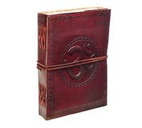 Paper High Indra Ohm Genuine Leather Journal - 13.5 x 18.5 cm - Fair Trade & Handmade - Leather Bound Notebook