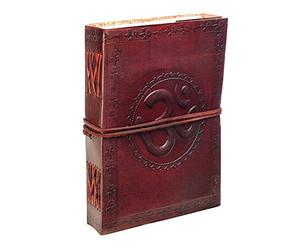 Paper High Indra Ohm Genuine Leather Journal - 13.5 x 18.5 cm - Fair Trade & Handmade - Leather Bound Notebook