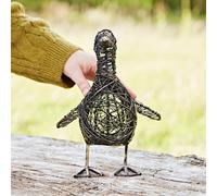 Paper High Kriti the Small Flapping Duck Wire Garden Ornament - Outdoor Decoration - Metal Sculpture - Garden Statue - Recycled Metal