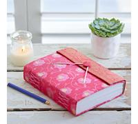 Paper High Large Sari Fabric Journal in Pink Paper High Pink