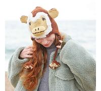 Monkey Woollen Animal Hat Paper High Brown One Size