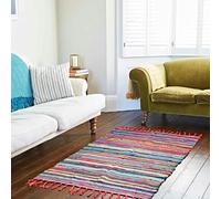 Paper High Multicoloured Recycled Rag Rug - Medium