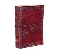 Paper High Penny Farthing Leather Journal | 13.5cm x 18.5cm | Handmade, Fair Trade & Eco Friendly Leather Bound Notebook Alternative For Men and Women