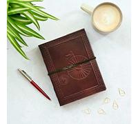Paper High Penny Farthing Leather Journal in Brown Paper High Brown