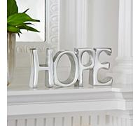 Paper High Reclaimed Metal Hope Sign in Silver Paper High Silver