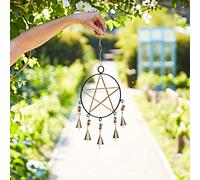Paper High Recycled Iron Star and Bells Wind Chime