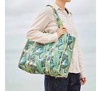 Paper High Reversible Banana Leaf Print Quilted Cotton Tote Bag