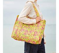 Paper High Reversible Floral Print Quilted Cotton Tote Bag