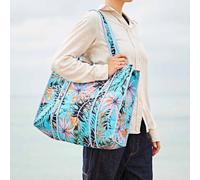 Paper High Reversible Tropical Print Quilted Cotton Tote Bag