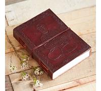 Paper High Sitting Buddha Leather Journal in Brown Paper High Brown