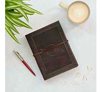 Paper High Three Moon Leather Journal in Brown Paper High Brown