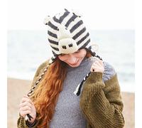 Zebra Woollen Animal Hat Paper High White One Size