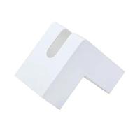 Paper Holder Box Cover Creative Tissue Box Home Office Corner Tray Simple Desktop Paper Towel Storage(White)