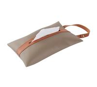 Paper Holder Box Cover Minimally Designed Tissue Bag Car Mounted Box Drawstring Hanging Decorative Cover(Bruin)