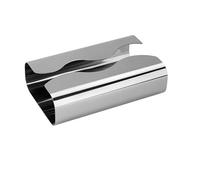 Paper Holder Box Cover Stainless Steel Tissue Box For Livingroom Desktop Holder Silver Plated Paper Storage
