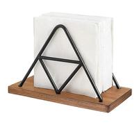 Paper Holder Box Cover Triangular Paper Towel Rack Metal Steel Ring Upright Napkin Western Restaurant Wrought Iron Finishing