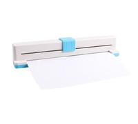Paper Hole Puncher - 37x6.2x6.5cm 5 Sheets Capacity Crafting Tool, Loose Leaves Paper Puncher Machine, 30-Hole Push Punching Machine With Multiple Sizes, For Office, School