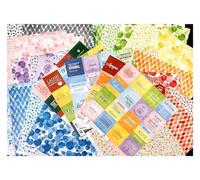 Paper House Productions 12" x 12" 30-Sheet Decorative Double Sided Paper Pack for Scrapbooking and Crafts - Rainbow Colorways with Sayings