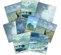 Paper House Productions 12" x 12" 9-Sheet Decorative Double Sided Paper Pack for Scrapbooking and Crafts - Impressionist Art